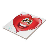 幸せな愛ハートEmoji タイル (側面)