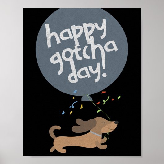幸せな愛犬の日 犬の新しい子犬の誕生日おめでとう C ポスター (正面)