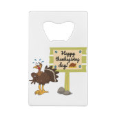 幸せな感謝おもしろいの日 クレジットカード栓抜き (裏面)