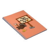 幸せな感謝おもしろいの日 ノートブック (右側)