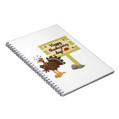 幸せな感謝おもしろいの日 ノートブック (右側)
