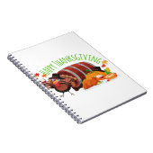 幸せな感謝の七面鳥飲。 ノートブック (右側)