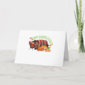 幸せな感謝の七面鳥飲。 招待状 (裏面)