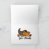 幸せな感謝の七面鳥 シーズンカード (内部)