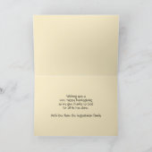 幸せな感謝を与える私の神はフィル4:19 シーズンカード (内部)