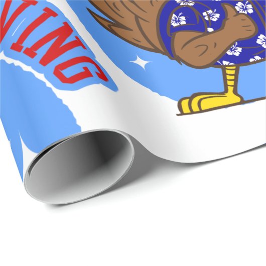 幸せな感謝を捧げる七面鳥の愛国者アメリカ人おもしろい ラッピングペーパー (ロールコーナー)