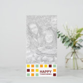 幸せな感謝モダンの気持ち シーズンカード (スタンド正面)