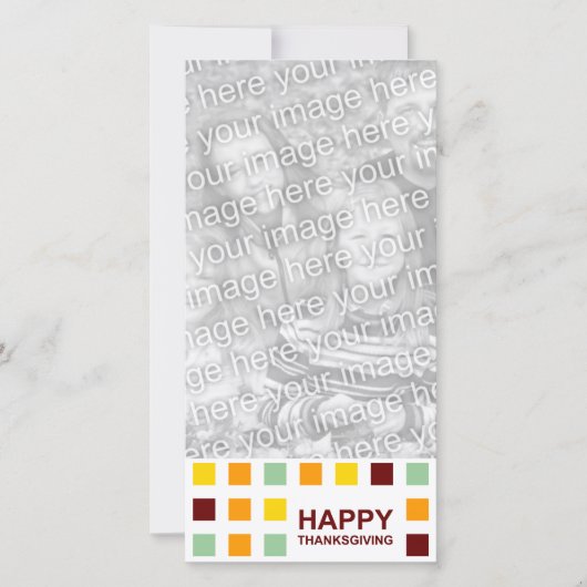 幸せな感謝モダンの気持ち シーズンカード (正面)