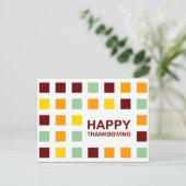 幸せな感謝モダンの気持ち シーズンポストカード (スタンド正面)