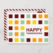 幸せな感謝モダンの気持ち シーズンポストカード (正面/裏面)