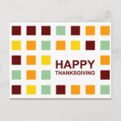 幸せな感謝モダンの気持ち シーズンポストカード (正面)