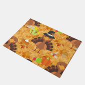 幸せな感謝七面鳥のドアマット ドアマット (アングル)