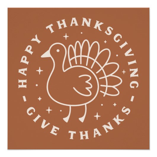 幸せな感謝与えの感謝してい言葉 ポスター (正面)
