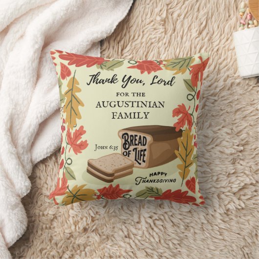 幸せな感謝生活のパン クッション (ブランケット)