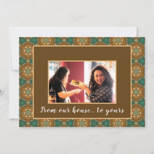 幸せな感謝祭に私たちの家 カード (正面)