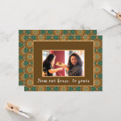 幸せな感謝祭に私たちの家 カード (正面/裏面インサイチュ)