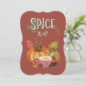 幸せな感謝祭のスパイスを提供する 招待状 (スタンド正面)