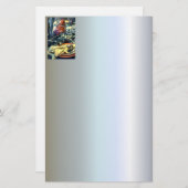 幸せな感謝祭のテーブル設定 便箋 (正面/裏面)