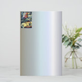 幸せな感謝祭のテーブル設定 便箋 (スタンド正面)