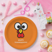 幸せな感謝祭のトルコのディナー・パーティ ペーパープレート (パーティー)