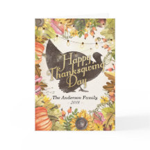 幸せな感謝祭のトルコの紅葉のカボチャ