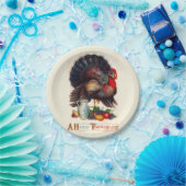 幸せな感謝祭のトルコの紙皿 ペーパープレート (パーティー)