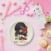 幸せな感謝祭のトルコの紙皿 ペーパープレート (パーティー)