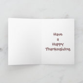 幸せな感謝祭のフットボールカード シーズンカード (内部)