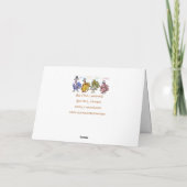 幸せな感謝祭の七面鳥の家禽の言語 シーズンカード (裏面)