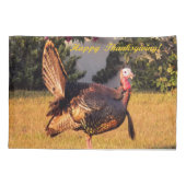 幸せな感謝祭の七面鳥 枕カバー (裏面)
