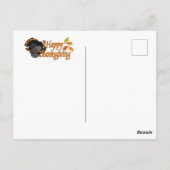 幸せな感謝祭の子供たち ポストカード (裏面)