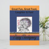 幸せな感謝祭の招待 招待状 (スタンド正面)