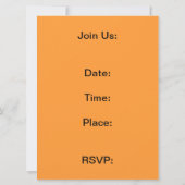 幸せな感謝祭の招待 招待状 (裏面)