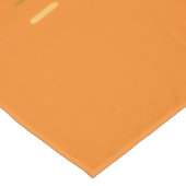 幸せな感謝祭の秋の色のカボチャ テーブルクロス (アングル)