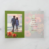 幸せな感謝祭の秋の花束の写真 シーズンカード (内部)