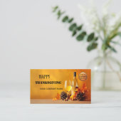 幸せな感謝祭の秋 名刺 (スタンド正面)