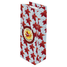 幸せな感謝祭の空および紅葉