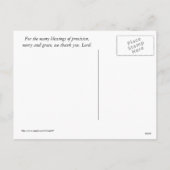 幸せな感謝祭の郵便はがき シーズンポストカード (裏面)