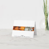 幸せな感謝祭の2010年のカボチャNotecard シーズンカード (裏面)