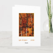 幸せな感謝祭カード シーズンカード (裏面)