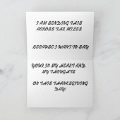 幸せな感謝祭カード シーズンカード (内部)