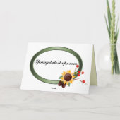 幸せな感謝祭カード シーズンカード (裏面)