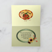 幸せな感謝祭カード シーズンカード (内部)