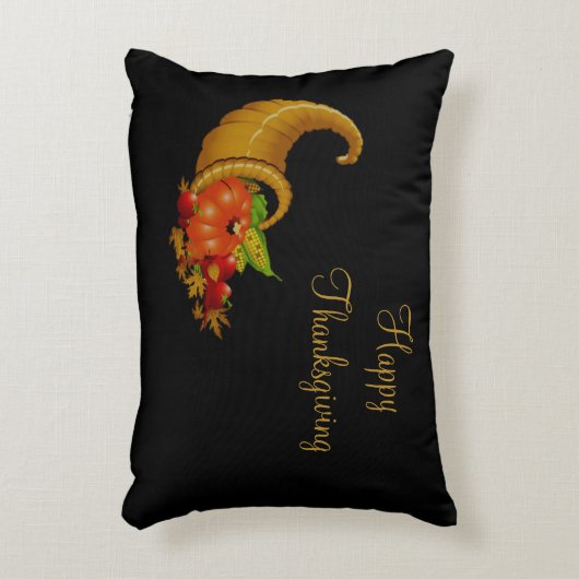 幸せな感謝祭コルナコピア/豊穣の角 アクセントクッション (正面(垂直))