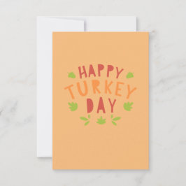 幸せな感謝祭ディナーテーブルcornyジョーク 案内状