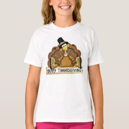幸せな感謝祭トルコ Tシャツ