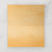 幸せな感謝祭メッセージ秋リーフテーブル席 プレイスカード (内部開封)