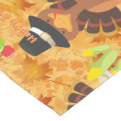 幸せな感謝祭七面鳥タベルナーのテーブルランナー ショートテーブルランナー (コーナー)