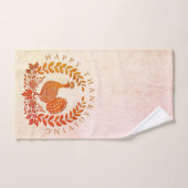 幸せな感謝祭七面鳥ハンドタオル ハンドタオル (ハンドタオル)