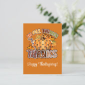 幸せな感謝祭与え感謝していで シーズンポストカード (スタンド正面)